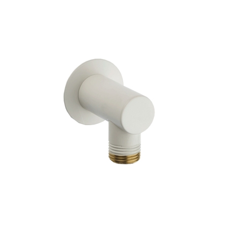 Immagine di Bossini SLIM presa d'acqua, in ottone, con rosone, colore bianco finitura opaco  V00235000045003