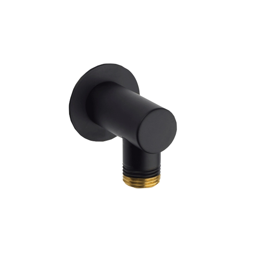 Immagine di Bossini SLIM presa d'acqua, in ottone, con rosone, colore nero finitura opaco  V00235000073003