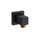 Bossini Presa d'acqua quadra, in ottone, con rosone, colore nero finitura opaco V00240000073009