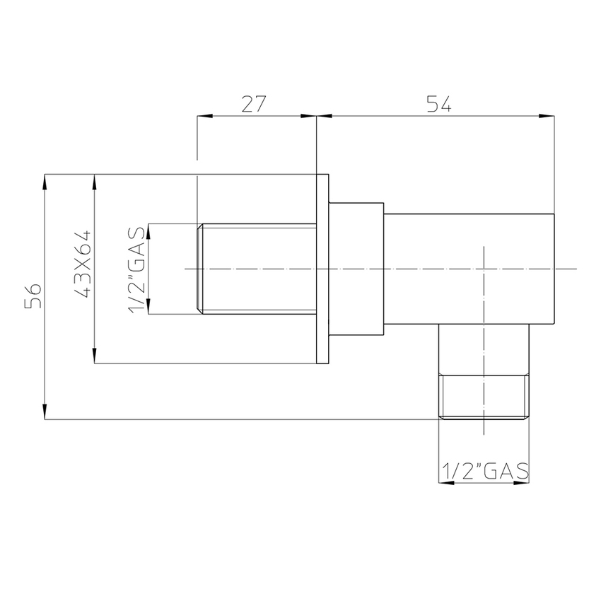 Immagine di Bossini Presa d'acqua in ottone, con rosone, colore bianco finitura opaco V00267000045009