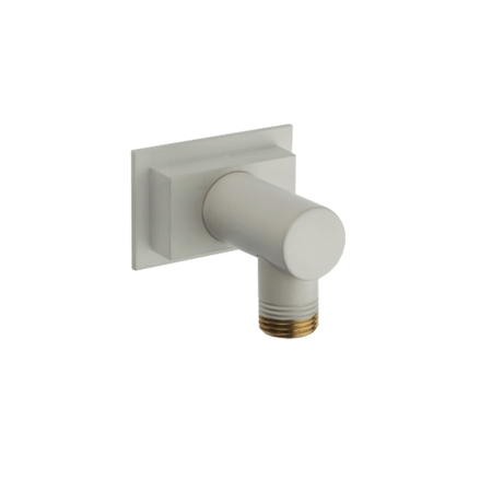 Immagine di Bossini Presa d'acqua in ottone, con rosone, colore bianco finitura opaco V00267000045009