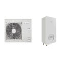 Immagine di Bosch CSH3000i AW 4 ORS Pompa di calore aria/acqua reversibile splittata monofase ODU Split 4 e unità interna murale ibrida HC3000iAW 6 l con valvola 3 vie 7735252261