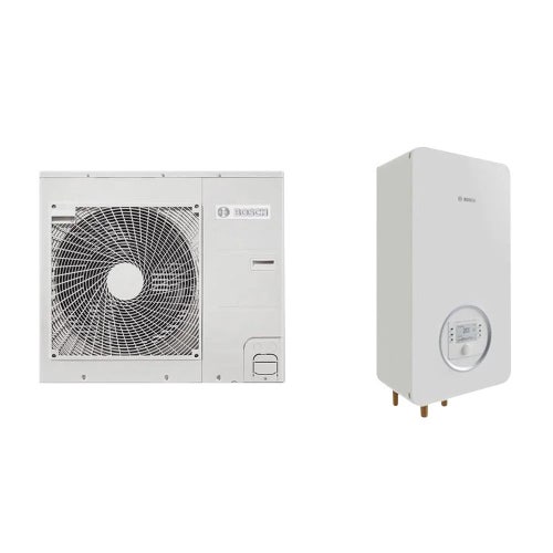 Immagine di Bosch CSH3000i AW 4 ORS Pompa di calore aria/acqua reversibile splittata monofase ODU Split 4 e unità interna murale ibrida HC3000iAW 6 l con valvola 3 vie 7735252261