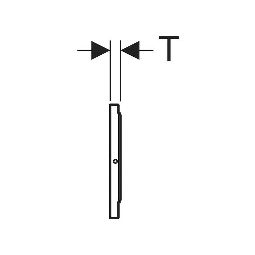 Immagine di Geberit SIGMA10 placca di comando per WC con azionamento elettronico del risciacquo, funzionamento a batteria, automatico, placca e tasto finitura spazzolato, anelli e design finitura lucido 115.891.SN.6