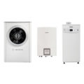 Immagine di Bosch Hybrid Extra Sistema ibrido composto da pompa di calore trifase con unità interna Compress 7000i AW 17t - B e caldaia a condensazione SOLO riscaldamento CG2000F 35 per riscaldamento e raffrescamento 7735210123