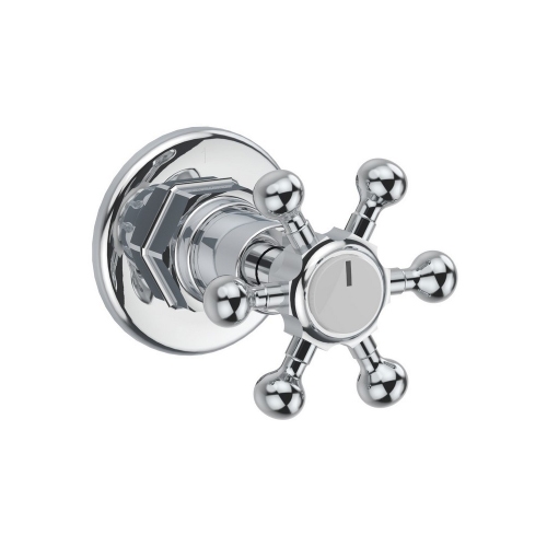 Immagine di Bellosta BRUSIN+ deviatore ad incasso, 2 uscite, senza corpo incasso, finitura cromo 01-5703/2/E