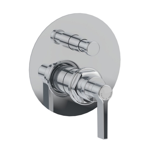 Immagine di Bellosta BRUSIN- miscelatore a incasso con deviatore, 2 uscite, piastra tonda, senza corpo incasso, finitura cromo 01-5700/ML/E