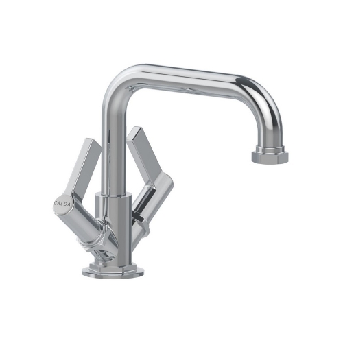 Immagine di Bellosta BRUSIN- rubinetteria lavabo H.21 cm, monoforo, bocca girevole, senza scarico, finitura cromo 01-5705/2/AL/S