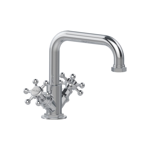 Immagine di Bellosta BRUSIN+ rubinetteria lavabo H.21 cm, monoforo, bocca girevole, senza scarico, finitura cromo 01-5705/2/A/S