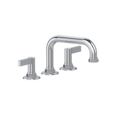 Immagine di Bellosta BRUSIN- rubinetteria lavabo H.14 cm, 3 fori, bocca girevole, senza scarico, finitura cromo 01-5705/4/AL/S