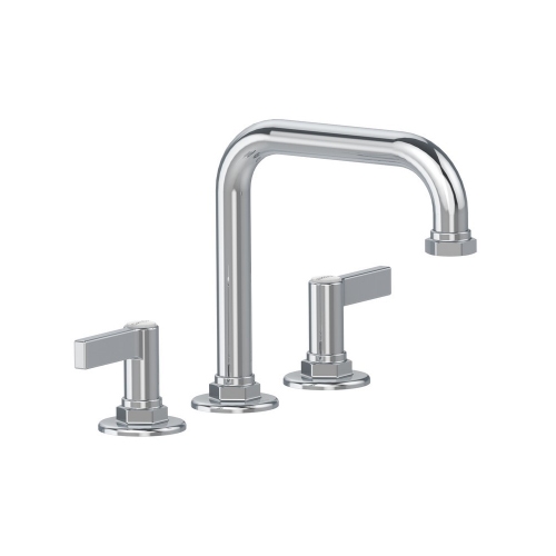 Immagine di Bellosta BRUSIN- rubinetteria lavabo, H.14 cm, 3 fori, bocca girevole, senza scarico, finitura cromo 01-5705/4/BL/S