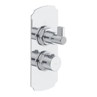 Immagine di Bellosta BRUSIN- miscelatore, con termostatico, a incasso, con deviatore, 2 uscite, senza corpo incasso, finitura cromo 01-5712/2KL/E