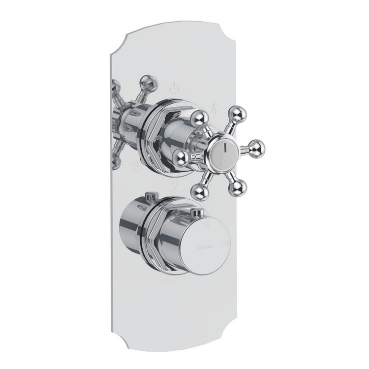 Immagine di Bellosta BRUSIN+ miscelatore, con termostatico, a incasso, con deviatore, 4 uscite, senza corpo incasso, finitura cromo 01-5712/4K/E