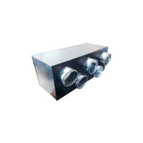 Immagine di Irsap Plenum di mandata isolato per unità DEUM I 60/30 - DEUS 50 con flange di fissaggio per condotti flessibili, 5 attacchi x 125 mm ADEPLE051200010
