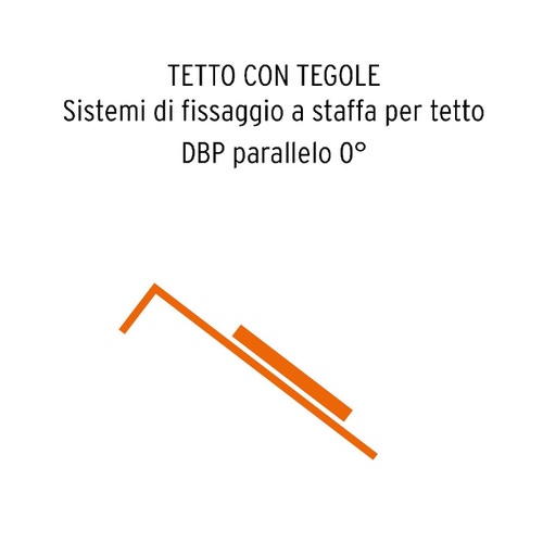 Immagine di Sonnenkraft KIT di fissaggio per 2 collettori a staffa per tetto DBP parallelo 0° (tetto con tegole) 111602