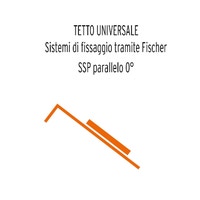 Immagine di Sonnenkraft KIT di fissaggio per 1 collettore tramite Fischer SSP parallelo 0° (tetto universale) 111501