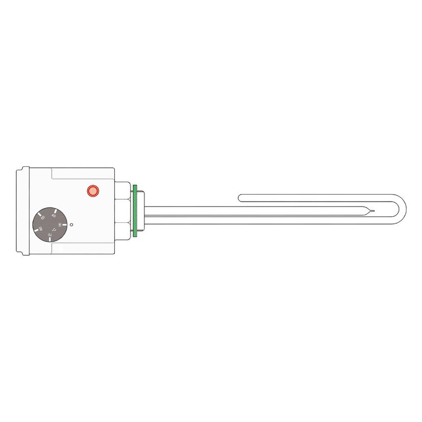 Immagine di ACV Resistenza elettrica sanitario/primario con termostato 4.5 kW monofase (1 x 230V) 709484