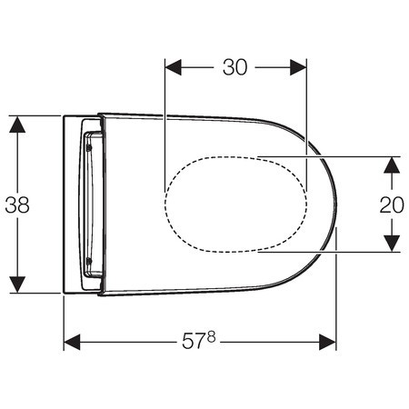 Immagine di Geberit AquaClean Sela WC sospeso con funzione bidet, colore bianco 146.140.11.1