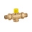 Immagine di Caleffi Valvola a sfera a tre vie, terza via 1" femmina, 33,52 Kv (m³/h), nuova tenuta O-Ring 648060