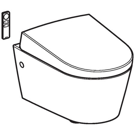 Immagine di Geberit AquaClean Sela WC sospeso con funzione bidet, colore bianco 146.140.11.1
