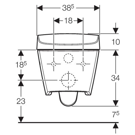 Immagine di Geberit AquaClean Sela WC sospeso con funzione bidet, colore bianco 146.140.11.1