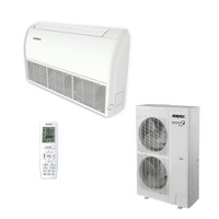Immagine di Aermec LCG_F R32 Climatizzatore a pavimento o soffitto monosplit inverter | unità esterna 16 kW trifase unità interna 55000 BTU LCG1600T+LCG1600F