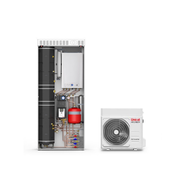 Unical KONs 24 HP 90 sistema integrato a metano, per riscaldamento/raffrescamento e A.C.S, collegabile direttamente a pannelli solari 00367923