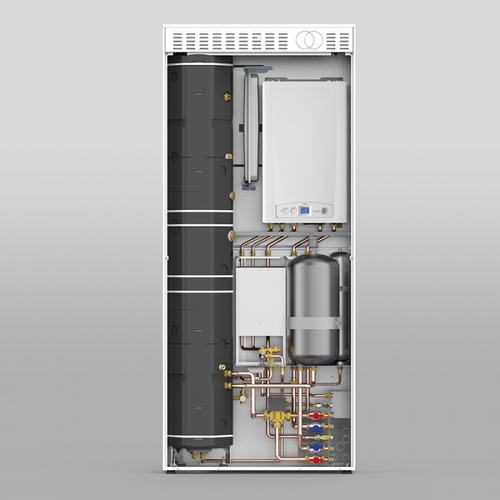 Immagine di Unical KON 35 HP 90 sistema integrato per riscaldamento/raffrescamento e A.C.S. 00376463