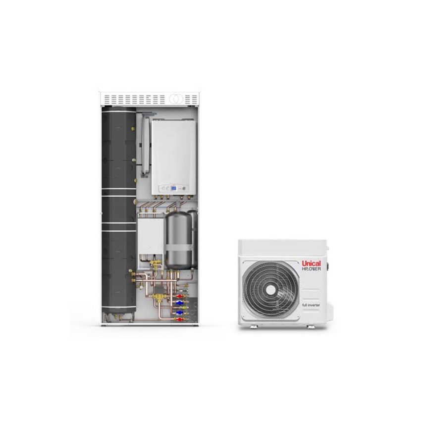 Immagine di Unical KON 35 HP 90 sistema integrato per riscaldamento/raffrescamento e A.C.S. 00376463