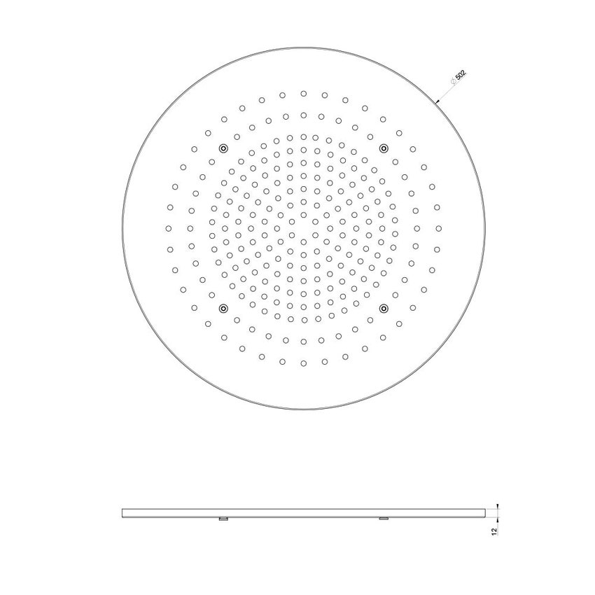 Immagine di Gessi MINIMALI cover di copertura per finitura estetica, Ø 50 cm, finitura mirror steel 57973#238