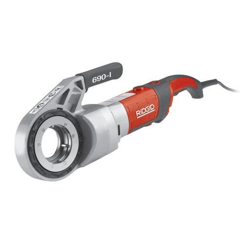 Immagine di Ridgid 690-I, Filettatrice elettrica portatile con staffa di supporto, cassetta di trasporto e testa portapettini (1/2" - 2") 44933