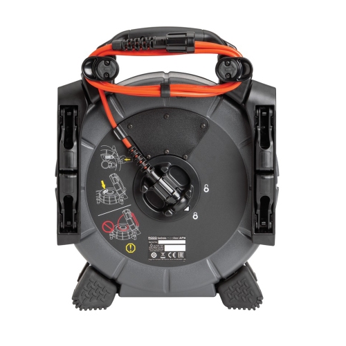 Immagine di Ridgid SeeSnake® MicroReel APX con tecnologia TruSense, sistema di videoispezione, monitor con registrazione digitale e Wi-Fi CS6x VERSA, batteria da 18 V e caricabatterie 75848