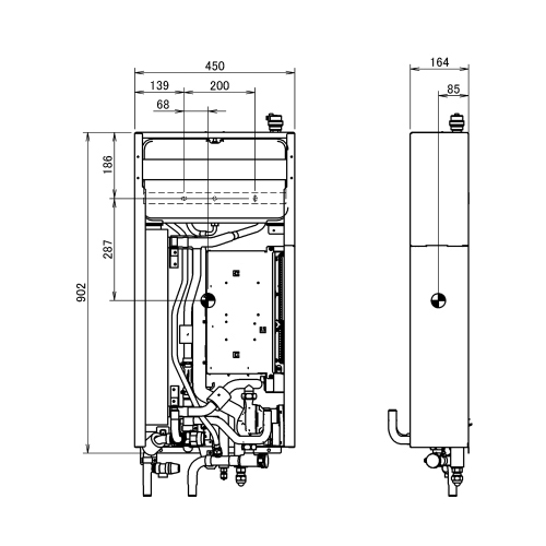Immagine di Daikin HYDROBOX da 5 kW per abbinamento MULTI CHYHBH05AV32