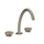 Gessi ORIGINI gruppo lavabo 3 fori, bocca H.24 cm, senza scarico, finitura finox brushed nickel 66014#149