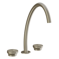 Immagine di Gessi ORIGINI gruppo lavabo 3 fori, bocca H.36 cm, senza scarico, finitura finox brushed nickel 66016#149