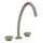 Gessi ORIGINI gruppo lavabo 3 fori, bocca H.36 cm, senza scarico, finitura finox brushed nickel 66016#149