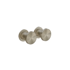 Immagine di Gessi ORIGINI miscelatore doccia 2 vie, rosoni singoli, senza corpo incasso, finitura finox brushed nickel 66079#149