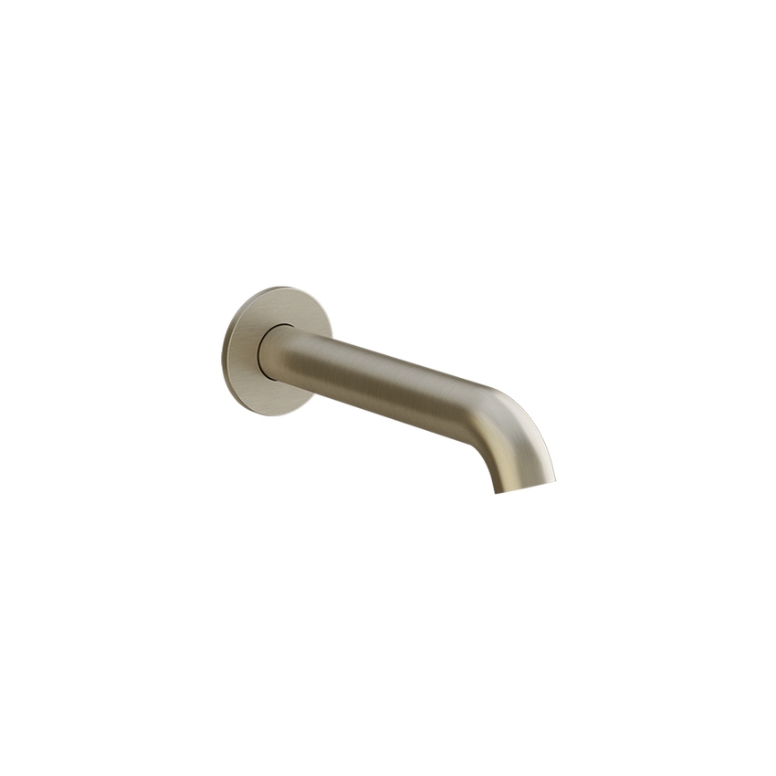 Immagine di Gessi ORIGINI bocca vasca P.21 cm, da parete, finitura finox brushed nickel 66103#149