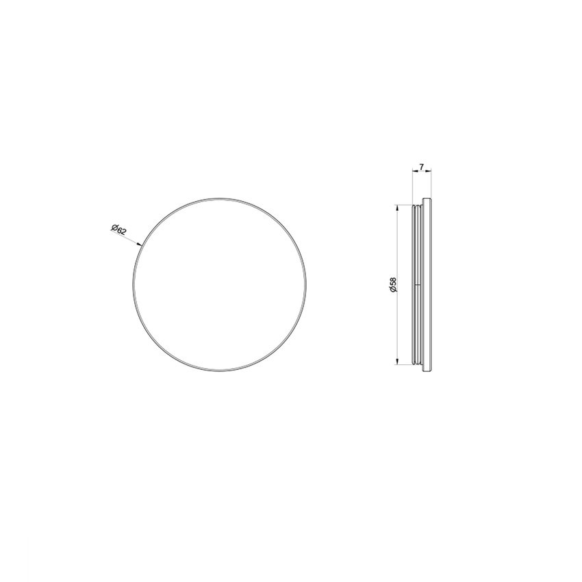 Immagine di Gessi ORIGINI NEUTRAL inserto in PMMA 66602#149