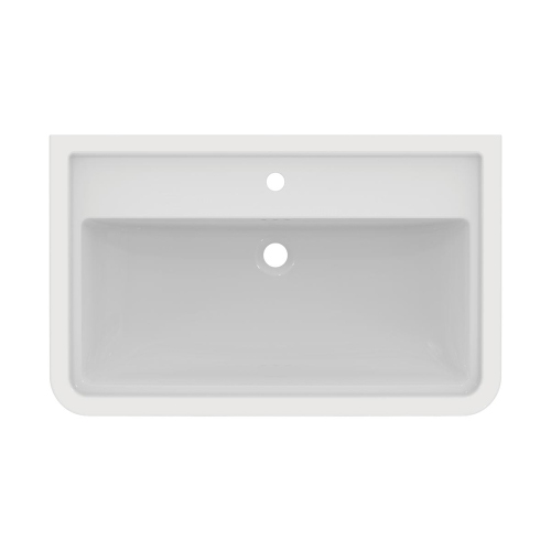 Immagine di Ideal Standard CALLA lavabo top L.87 cm, monoforo, con troppopieno, colore bianco finitura lucido E368701
