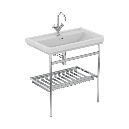 Immagine di Ideal Standard CALLA lavabo top L.87 cm, monoforo, con troppopieno, colore bianco finitura lucido E368701