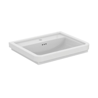 Immagine di Ideal Standard CALLA lavabo top L.67 cm, monoforo, con troppopieno, colore bianco finitura lucido E368401