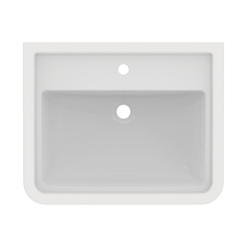 Immagine di Ideal Standard CALLA lavabo top L.67 cm, monoforo, con troppopieno, colore bianco finitura lucido E368401