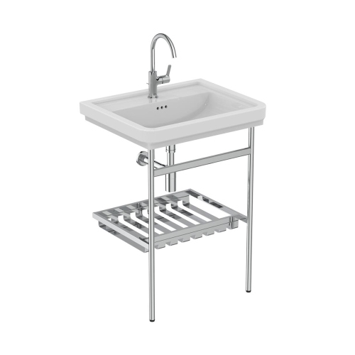 Immagine di Ideal Standard CALLA lavabo top L.67 cm, monoforo, con troppopieno, colore bianco finitura lucido E368401