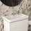 Immagine di Ideal Standard I.LIFE B struttura in metallo L.56 cm, a muro, colore nero finitura opaco, con lavabo CALLA L.67 cm, con troppopieno e 3 fori per rubinetteria, colore bianco, sifone per lavabo colore nero finitura opaco E2531XG+E368601+T4441XG