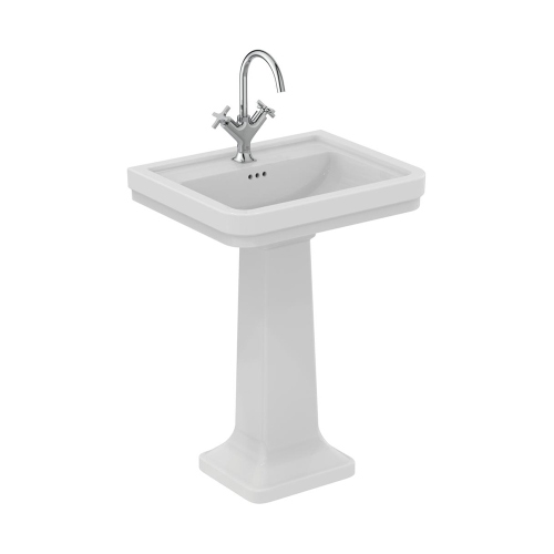 Immagine di Ideal Standard CALLA lavabo L.62 cm, monoforo, con troppopieno, colore bianco finitura lucido E221601