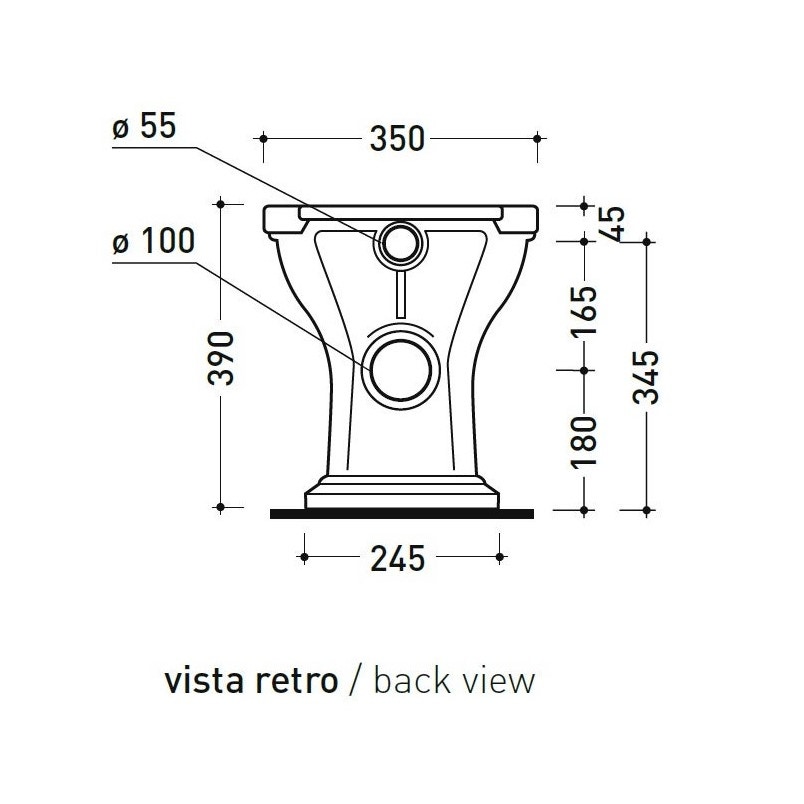 Immagine di Flaminia EFI set sanitari a pavimento, vaso con scarico a pavimento e coprivaso con discesa rallentata, bidet monoforo con troppopieno, colore bianco finitura lucido 6010+6005+23/CR