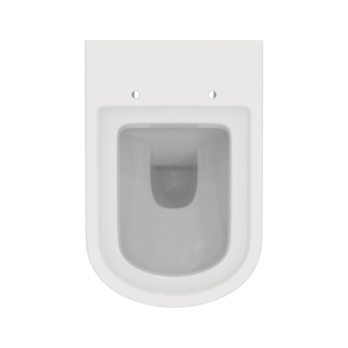 Immagine di Ideal Standard CALLA set sanitari a pavimento, vaso a filo parete, con sedile a discesa rallentata, bidet monoforo con troppopieno, colore bianco finitura lucido E222501+E222601+E251801