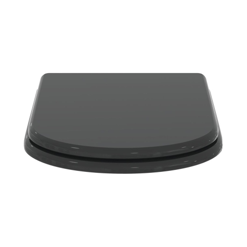 Immagine di Ideal Standard CALLA sedile slim con cerniere in metallo, a discesa rallentata, colore nero finitura lucido E2518GB