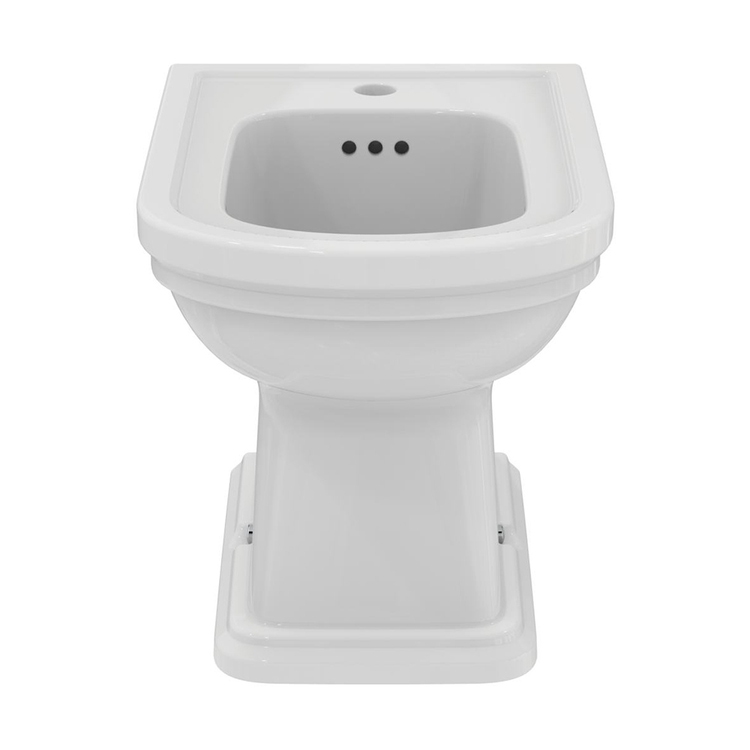 Ideal Standard CALLA bidet a terra monoforo a filo parete, con troppopieno,  colore bianco finitura lucido E222601